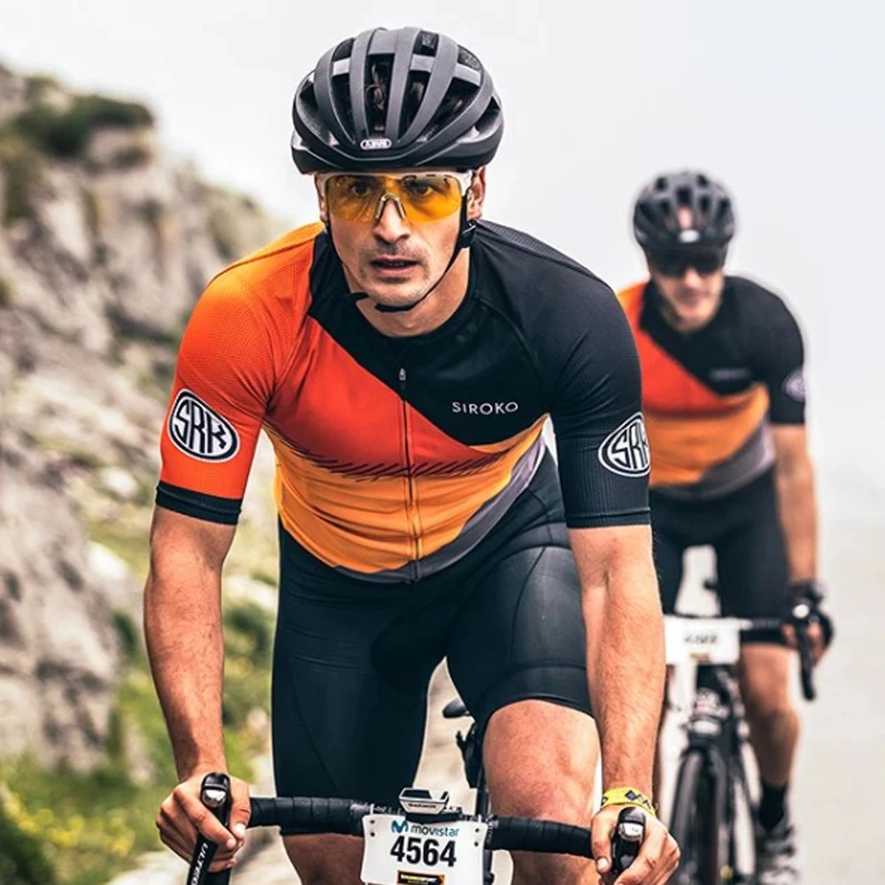

Мужской велосипедный комплект Siroko, летняя профессиональная футболка с коротким рукавом и шорты, высококачественное спортивное Велосипедн...