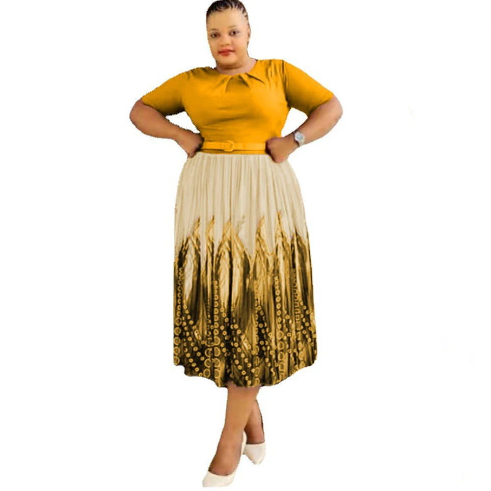 

Платье женское длинное Плиссированное в африканском стиле, с принтом