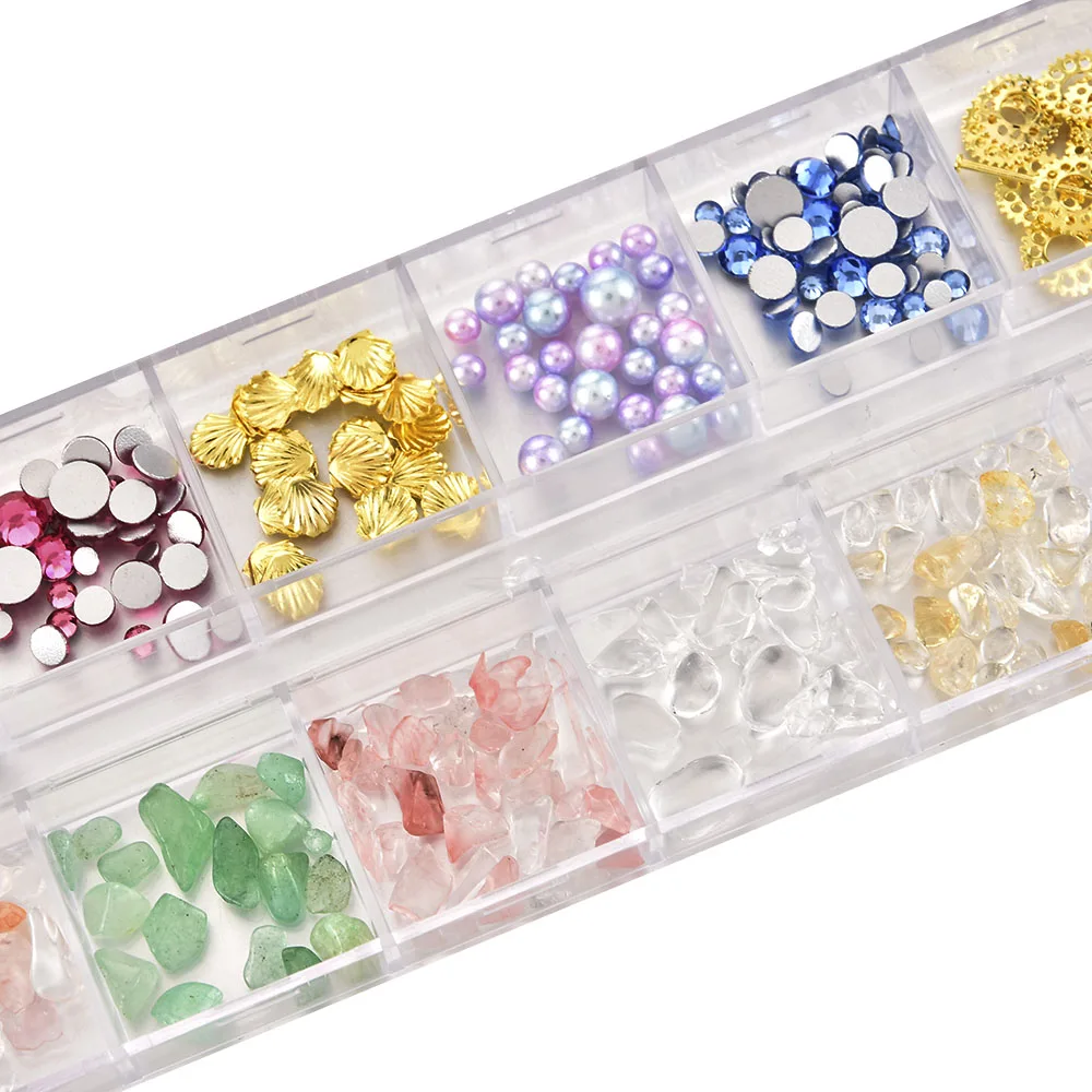 

Nail Art Decorations Japanese Style Manicure Natural Abalone Slices Thin Shell Slices Thick Manicure Accessories Rivet Set
