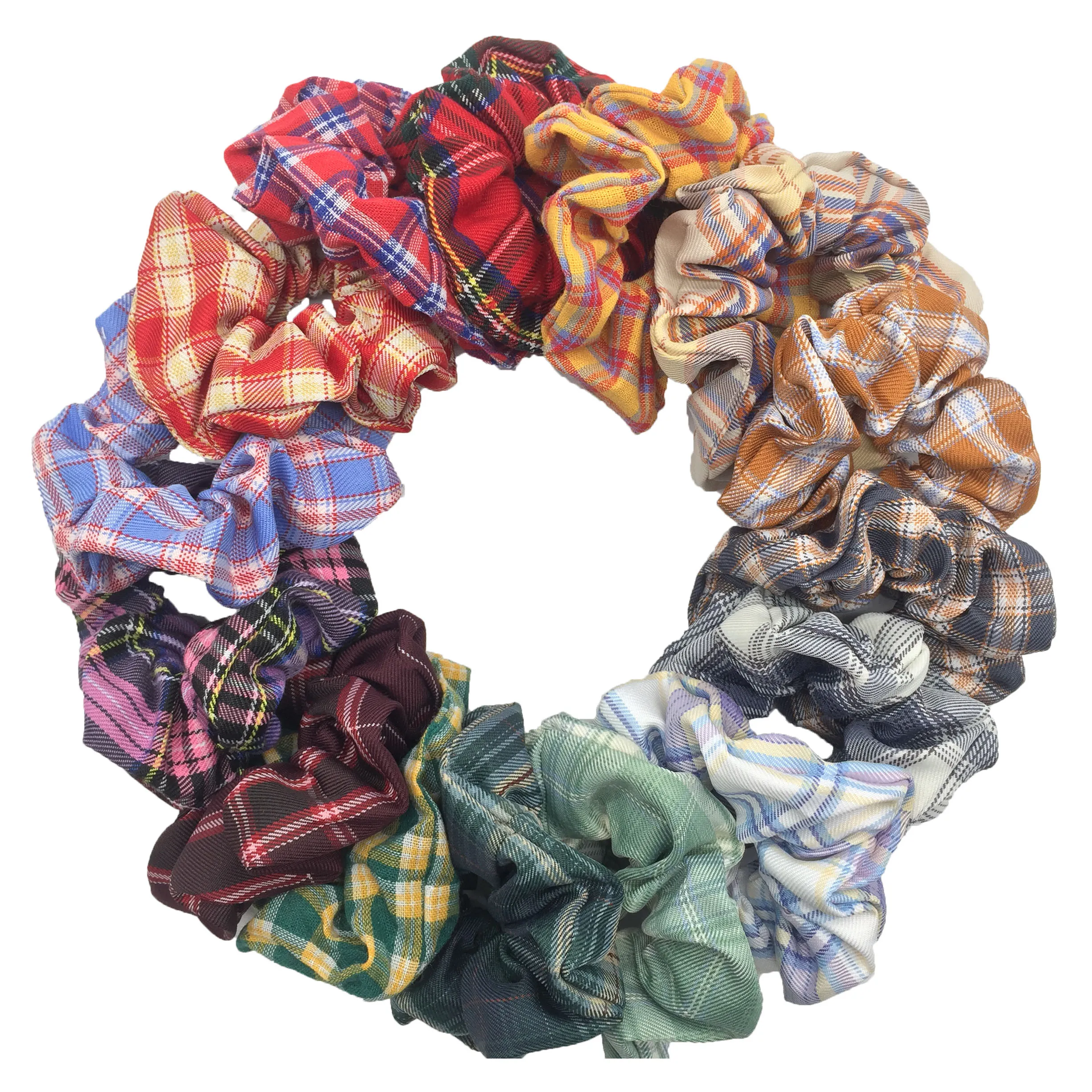 

Scrunchies Elastic Hair Bands Pack Accessories Ponytail Holder Hair Ties Rope Christmas Satin Chiffon Accessories Girls 6pcs/set