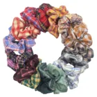 Резинки для волос, эластичные резинки для волос, набор аксессуаров, держатель для конского хвоста, резинка для волос, атласная шифоновая Женская мода для девочек, однотонная, 6 шт.упак.