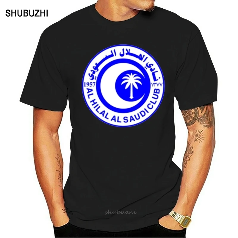 Модная футболка из 100% хлопка Мужская Alhilal с принтом команды Саудовской Аравии и