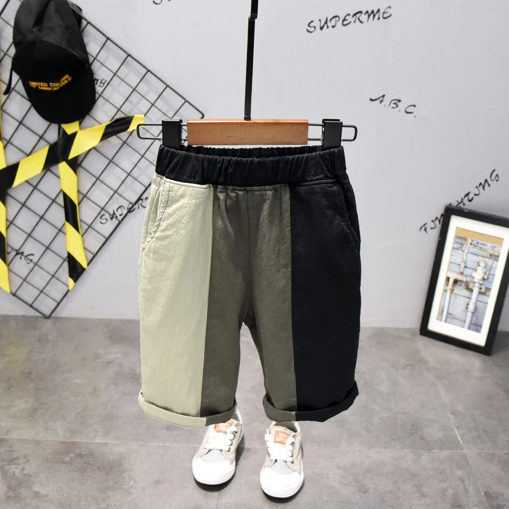 Детская одежда 2020 брюки для мальчиков летние новые с защитой от превышения длины