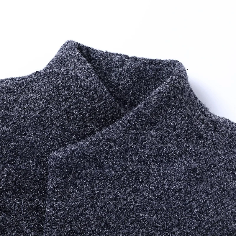 2020 autumn and winter new woolen coat men's mid-length Korean casual thick handsome windbreaker S-5XL | Мужская одежда