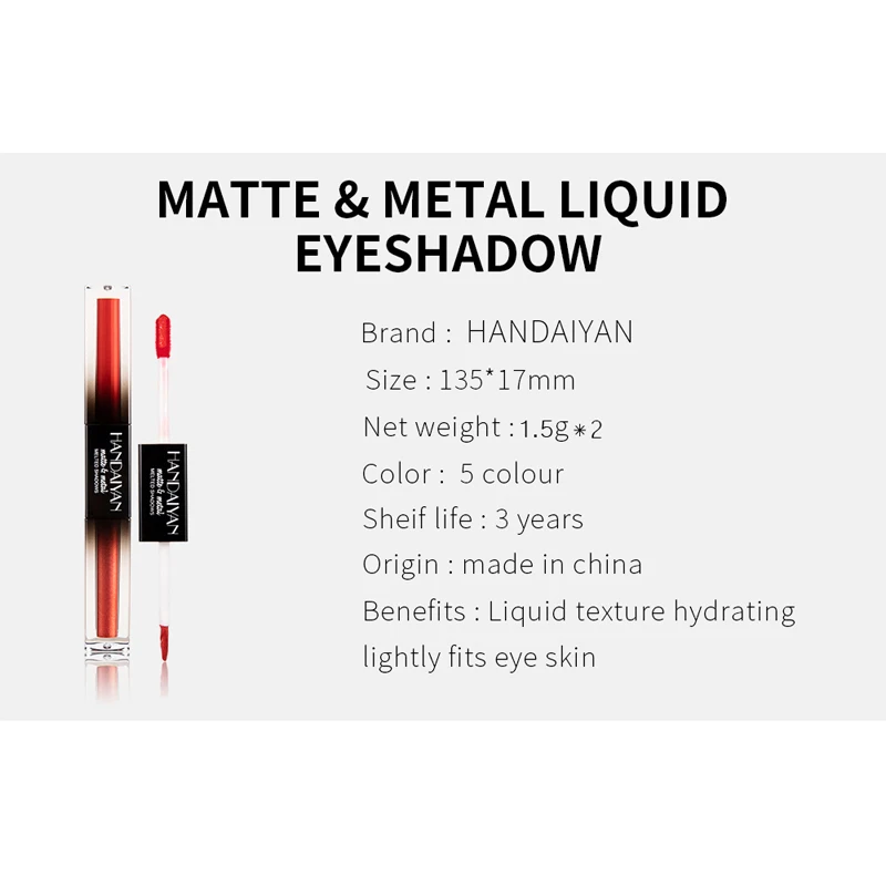 5 цветов блестящие тени для макияжа Pallete матовые век Палитра мерцающие и порошок