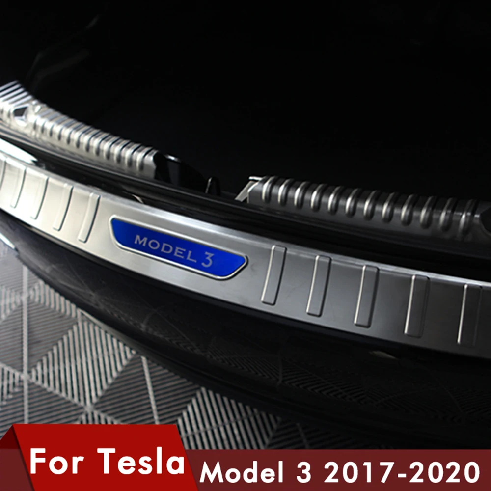 Model3 Автомобильная задняя крышка для багажника защитная накладка на бампер