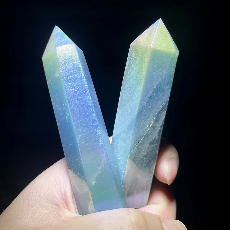 Натуральный кристалл Ангел Аура Амазонит палочка исцеляющая чакра точечный дух