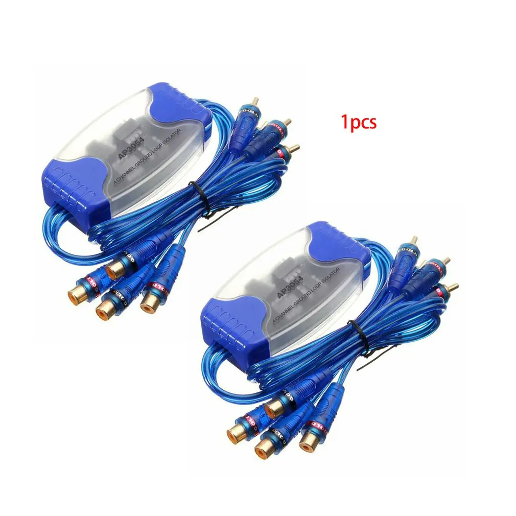 

4-Channel Rca Audio Noise Filter Suppressor Ground Loop Isolator Car Stereo 50W Noise Filter Isolator