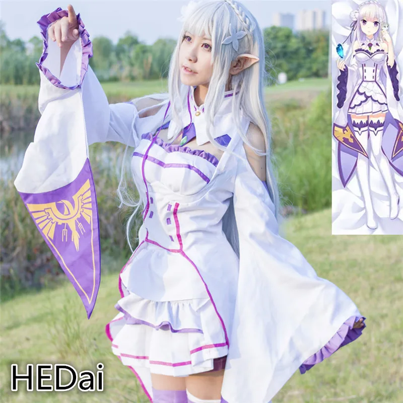 

Костюм для косплея Re: Emilia наряды в стиле аниме женское платье Рождественская одежда для косплея