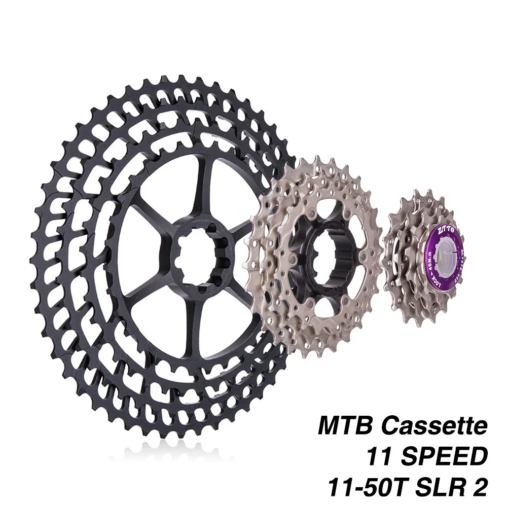 Кассета MTB 11 скоростей 11-50T SLR2 широкое соотношение Ультралегкая 360g CNC свободное