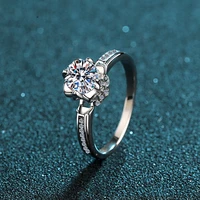 fashion moissanite ring high quality 100 s925 sterling silver anniversary 0 8ct d color vvs1 ring woman jewelry