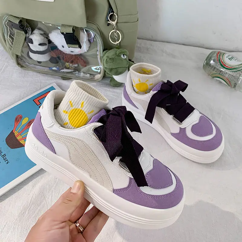 

Women's Shoes Sneakers Sports 2021 Running Kawaii Lolita Fashion Casual Flats Athletic Spring Comfortable White Dropshipping