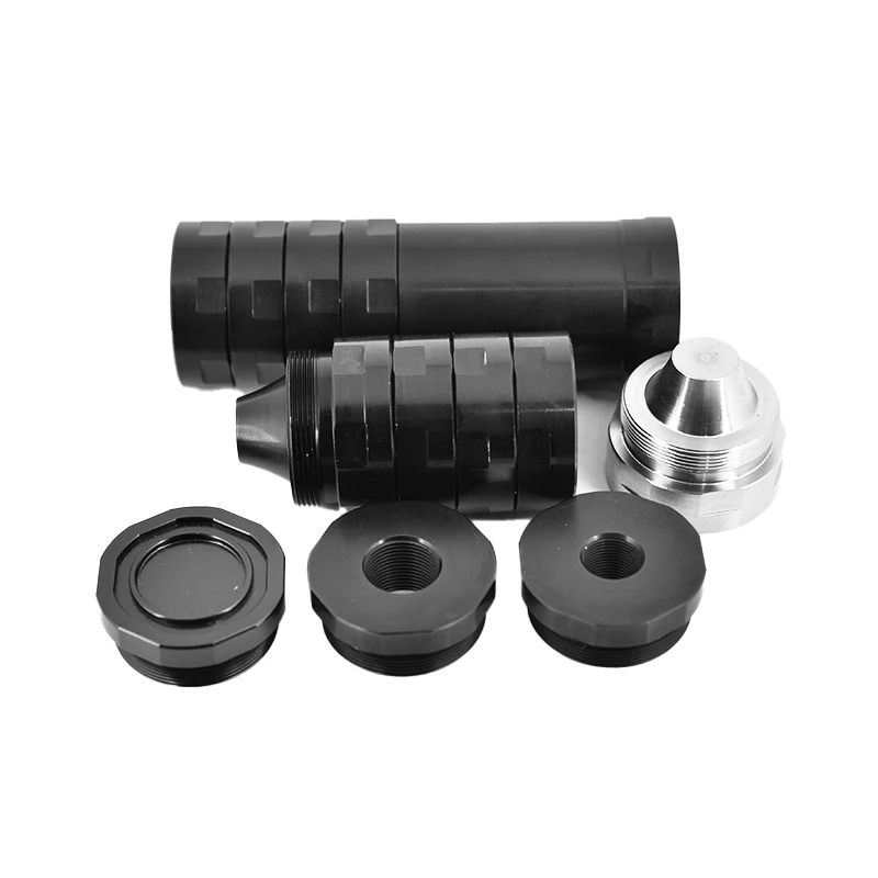 

8.5"L 1.55"OD Radial Aluminum Modular Solvent Trap (MST) kit Fuel Filter 1.375x24 Tube, 5/8-24 + 1/2-28 with 17-4 Steel Cup