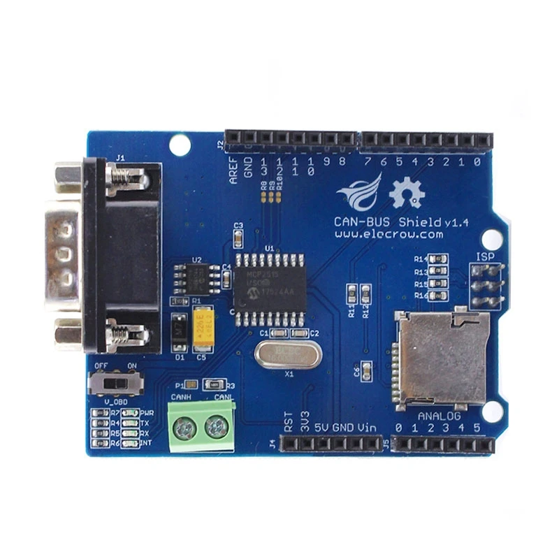 MCP2515 CAN BUS щит контроллера платы ELE Can Bus для Arduino Mega Leonardo | Электронные компоненты и