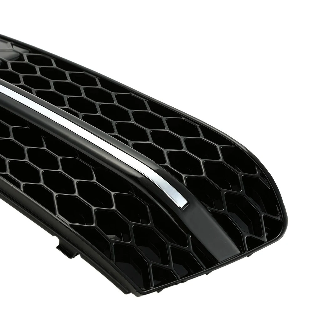 Хромированная или Черная решетка противотумансветильник ры с кольцом для Audi A4 B8