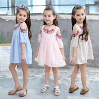 summer dress girl clothing kids clothes girls clothes girl dresses for kid girl 6 to 7 cotton printing design on the new dress