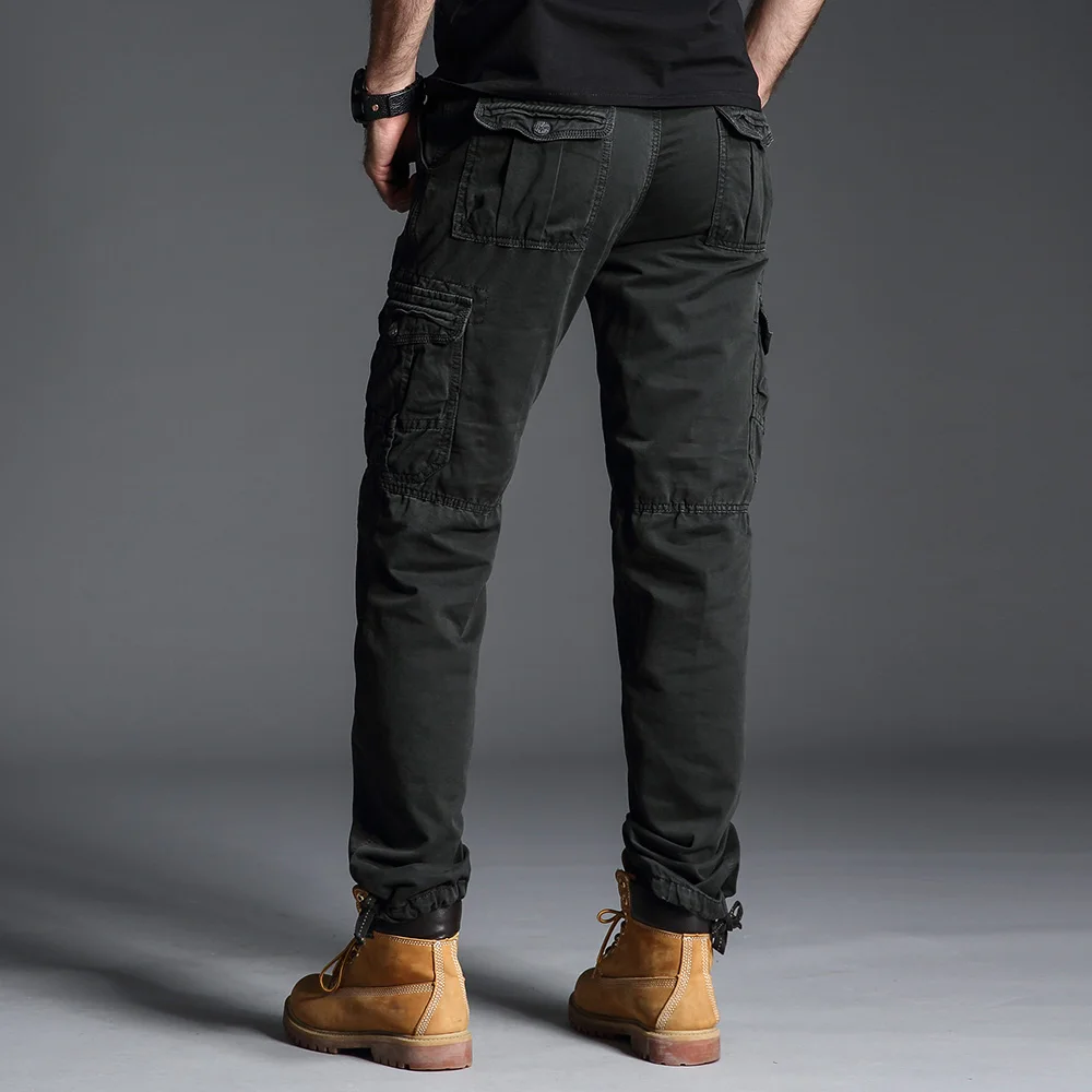 

Men Cargo Pants Casual Mens Multi Pockets Pants Camouflage Pants Male Fanshion Trousers Safari Style Outdoors Cotton Trousers