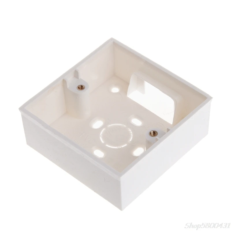 

86X86 PVC Junction Box Wall Mount Cassette For Switch Socket Base O12 20 Dropshipping