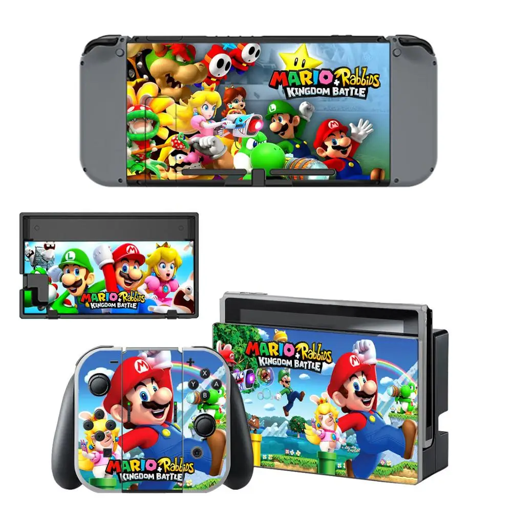 Наклейка для nintendo switch Mario + Rabbids Kingdom batch Skin Switch полный набор наклеек лицевой панели