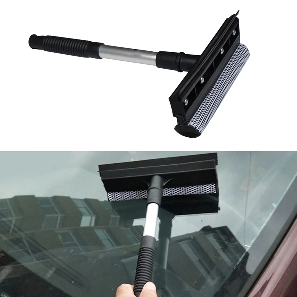 

Auto Window Squeegee Home Window Handle Cleaning Brush Non-Telescopic Rod Glass Squeegee For Home Office Cars Clean Accessories