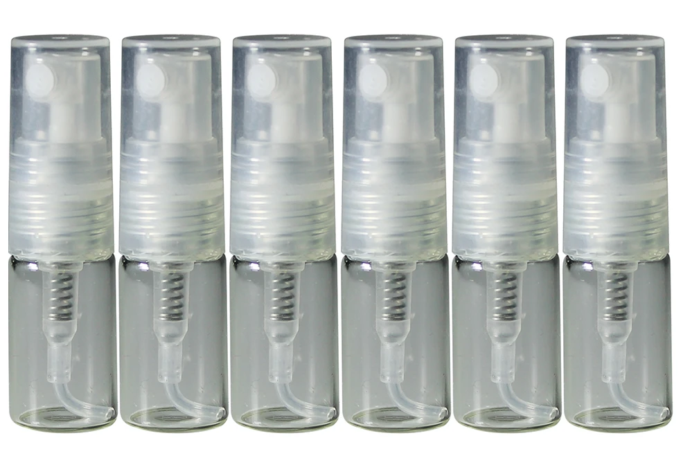 Флаконы для духов Aromaprovokator стекло спрей пластик 3 ml набор 6 шт | Дом и сад