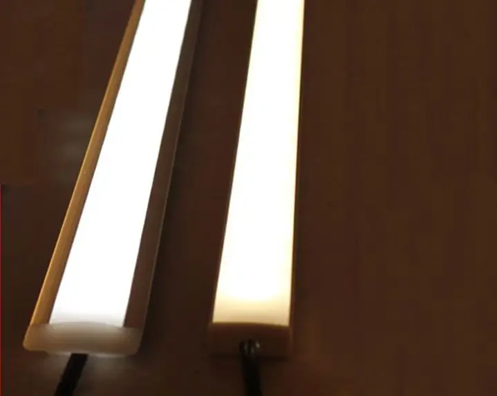 

50pcs/lot 50CM 72LED 12V 12W 5630 led strip LED Bar Light Kitchen LED Hard Strip Warm white Cold white U Aluminum falt cover