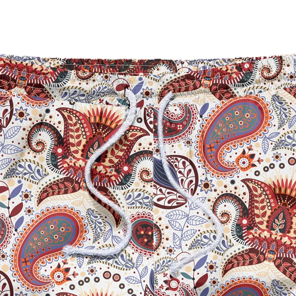 Мужские пляжные шорты с принтом граффити повседневные рабочие короткие брюки