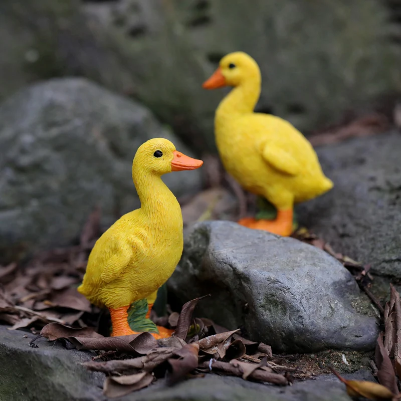 Мини Утка свинья креативные смолы украшения фигурка микро пейзаж Сад ремесла