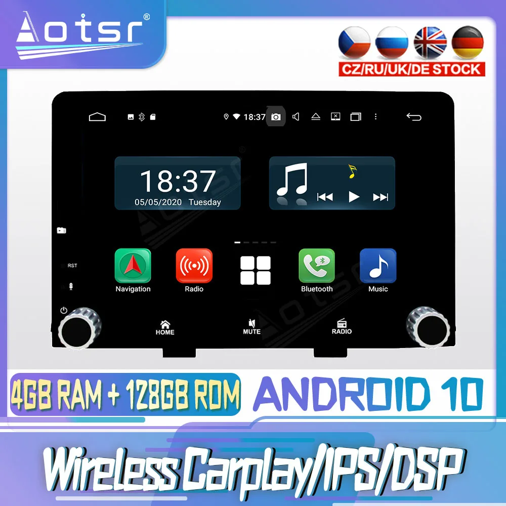 

Android 10 PX6 128G For KIA RIO 2017 - 2018 Carplay DVD GPS Navigation Auto Radio Stereo Video Multimedia Player HeadUnit 2din