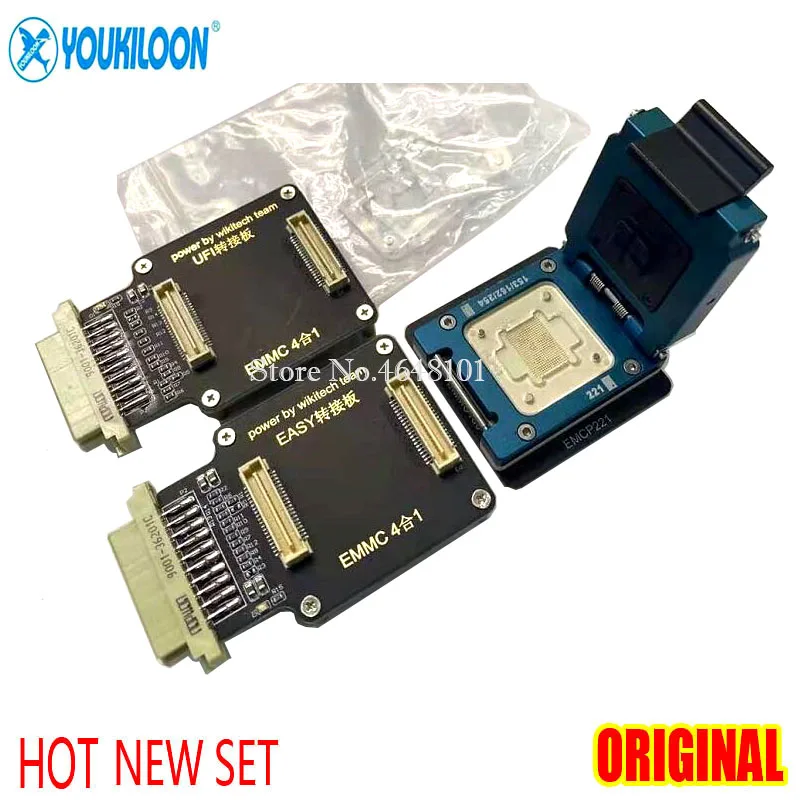Emmc 4 в 1 розетка emmc153 169 emcp162 186 emcp254 emcp221 для ufi легкий jtag plus emmc pro riff v2 box|Наборы ремонта