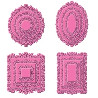 circle oval square rectangular lace metal cutting dies diy crafts accessories scrapbooking greeting card decoration embossing