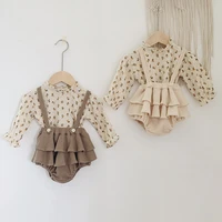 baby girl clothes spring summer linen cotton girls floral blouse romper dress newborn baby girls clothes outfits baby costume
