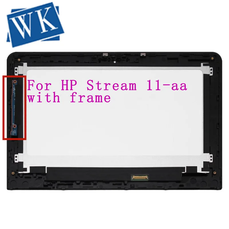 ЖК-дисплей с сенсорным экраном и дигитайзером в сборе + рамка контроллер для HP Stream