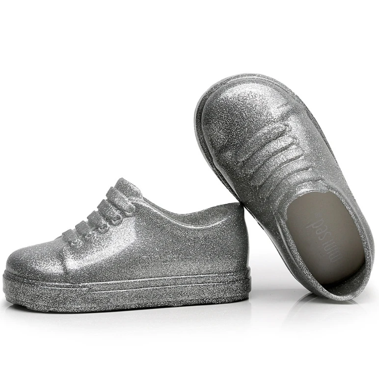 

Детская обувь из ПВХ, детская водонепроницаемая обувь на мягкой подошве, нескользящая функциональная модная обувь со стразами