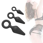 Анальная пробка для взрослых, Анальная пробка, секс-игрушки для пар, секс-пробка унисекс, товары размера S для взрослых, Силиконовый анальный тренажер для женщин дилдо для геев