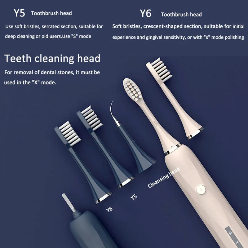 Электрическая звуковая зубная щетка интеллектуальное ультразвуковое