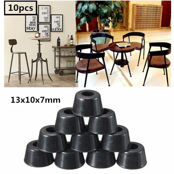 

10PCS Rubber Table Chair Furniture Leg Feet Pads Tile Floor Protector 13*10*7mm