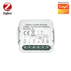 Переключатель для штор Tuya Smart Life Zigbee, для рулонных жалюзи, мотор для рольставни с электроприводом, управление через приложение, работает с Alexa