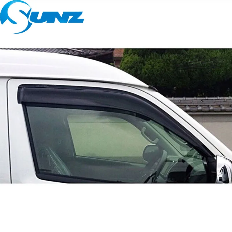 Черные дефлекторы бокового окна, защита от дождя для Toyota Hiace 200 2005- Winodow, козырек, дефлектор от солнца, защита от дождя, защита от солнца, SUNZ