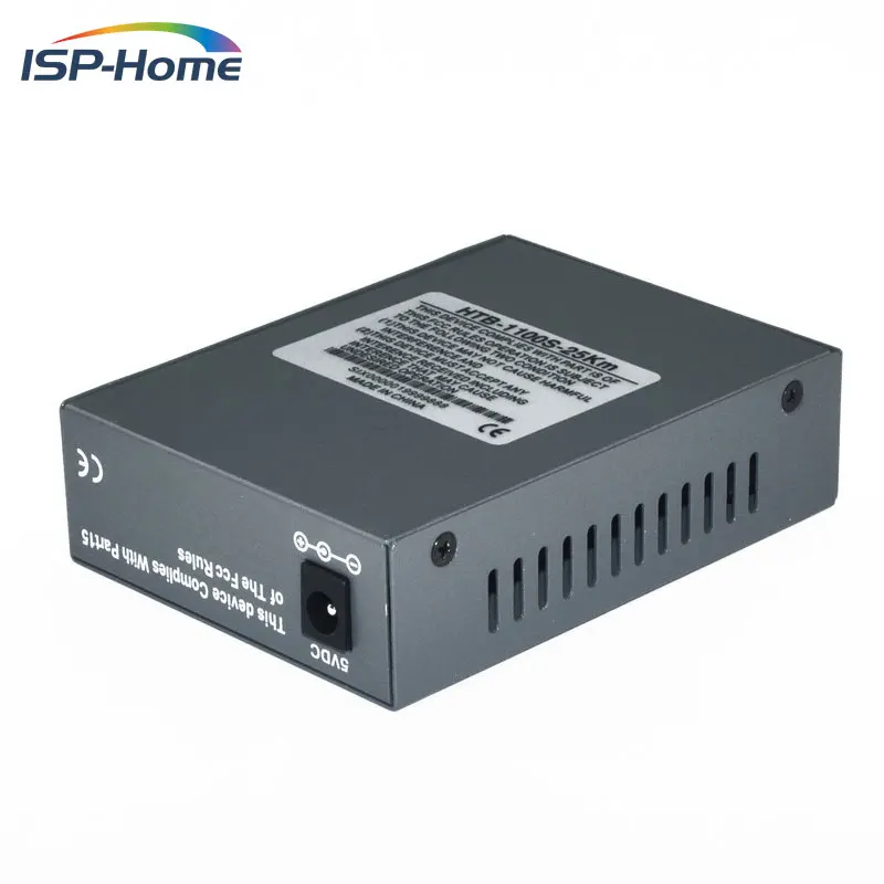 Одномодовый оптический медиаконвертер RJ45 10/100 Мбит/с 25 км|porte|port rj45 |