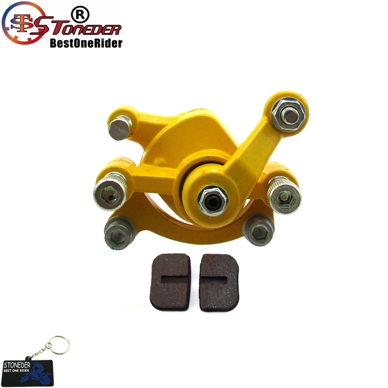 Левый дисковый тормозной суппорт STONEDER для 33cc 43cc 49cc 50cc стоячий скутер с газовым