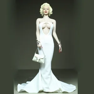 Юбка рыбий хвост в масштабе 16, пикантное Новое Женское Платье для экшн-фигурок 12 дюймов, коллекционные игрушки