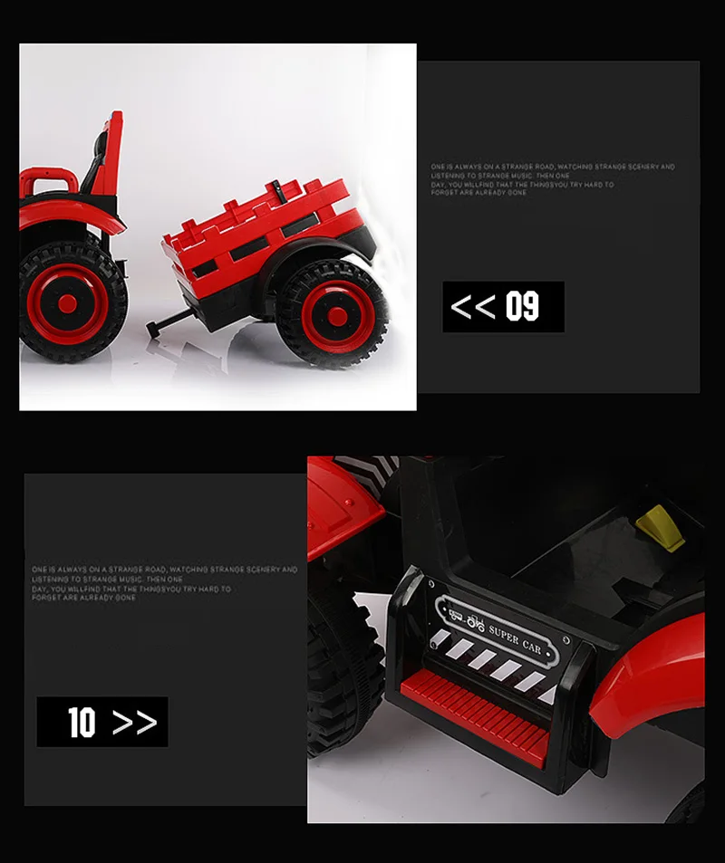 Детский экскаватор уличная игрушка негабаритный трактор Электрический 4WD мальчик детская коляска зарядка инженерный ребенок строительный автомобиль