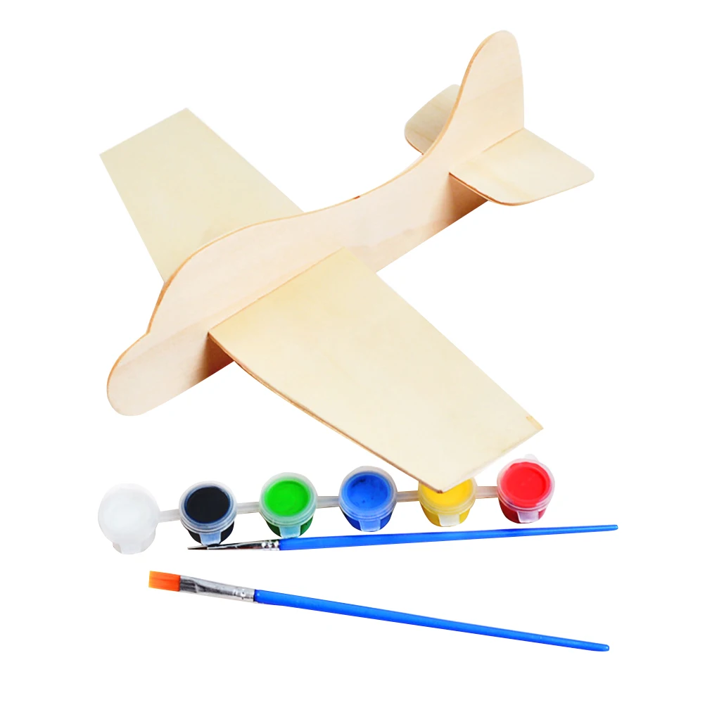 Модель самолета ручной работы NICEXMAS деревянная обучающая игрушка для детей 1