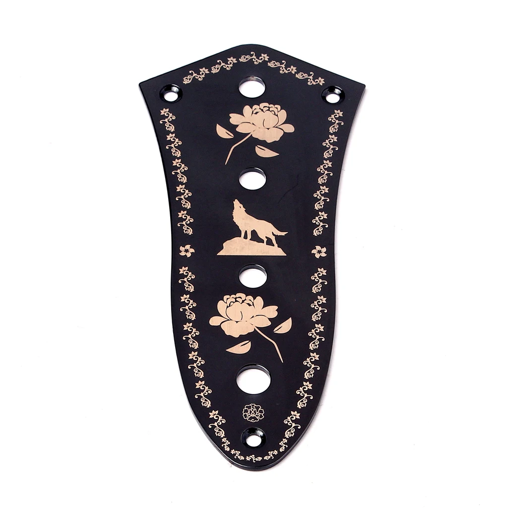 Управление пластина для джаз бас JB стиль Гитары детали гитары черные части violão 6