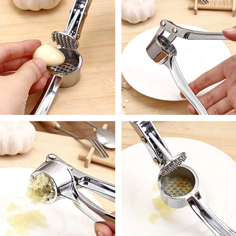 1pcs Garlic Press Crusher Kitchen Cooking Vegetables Ginger Squeezer Masher Handheld Ginger Mincer Tools Kitchen Accessories