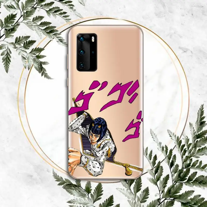 

JOJO 39 s Bizarre Adventure Japanese Phone Case Clear Transparent for huawei honor P 40 30 20 lite Pro 10 i 8 9 x p smart 2019