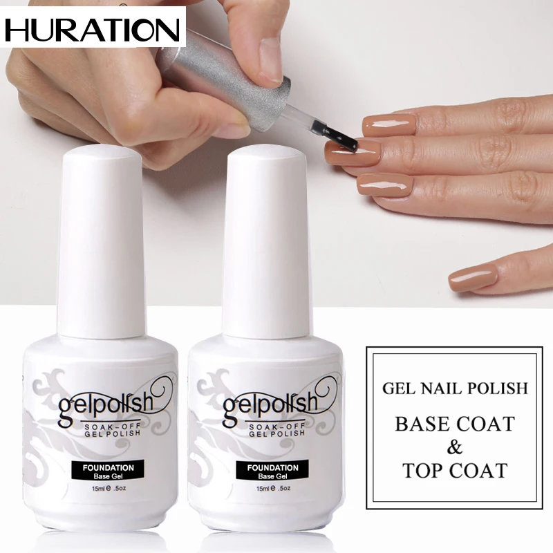 Huration Новинка 15 мл верхнее Базовое покрытие Гель лак набор абсорбирующий