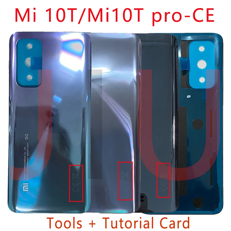 

100% New For Xiaomi Mi10T Pro battery cover,Back glass Cover For xiaomi mi 10t pro 5G back cover, Replacement Rear Housing Cover
