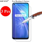 3 шт.лот, новинка, 9H 2.5D закаленное стекло, Защита экрана для Realme 6 6s 6i, защитная пленка